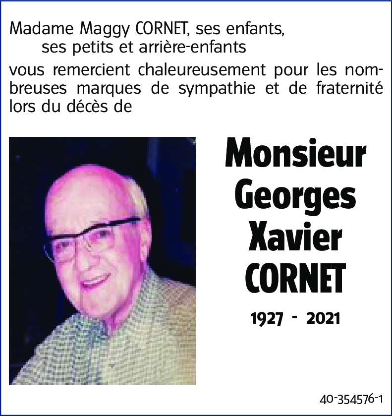 Georges Xavier CORNET