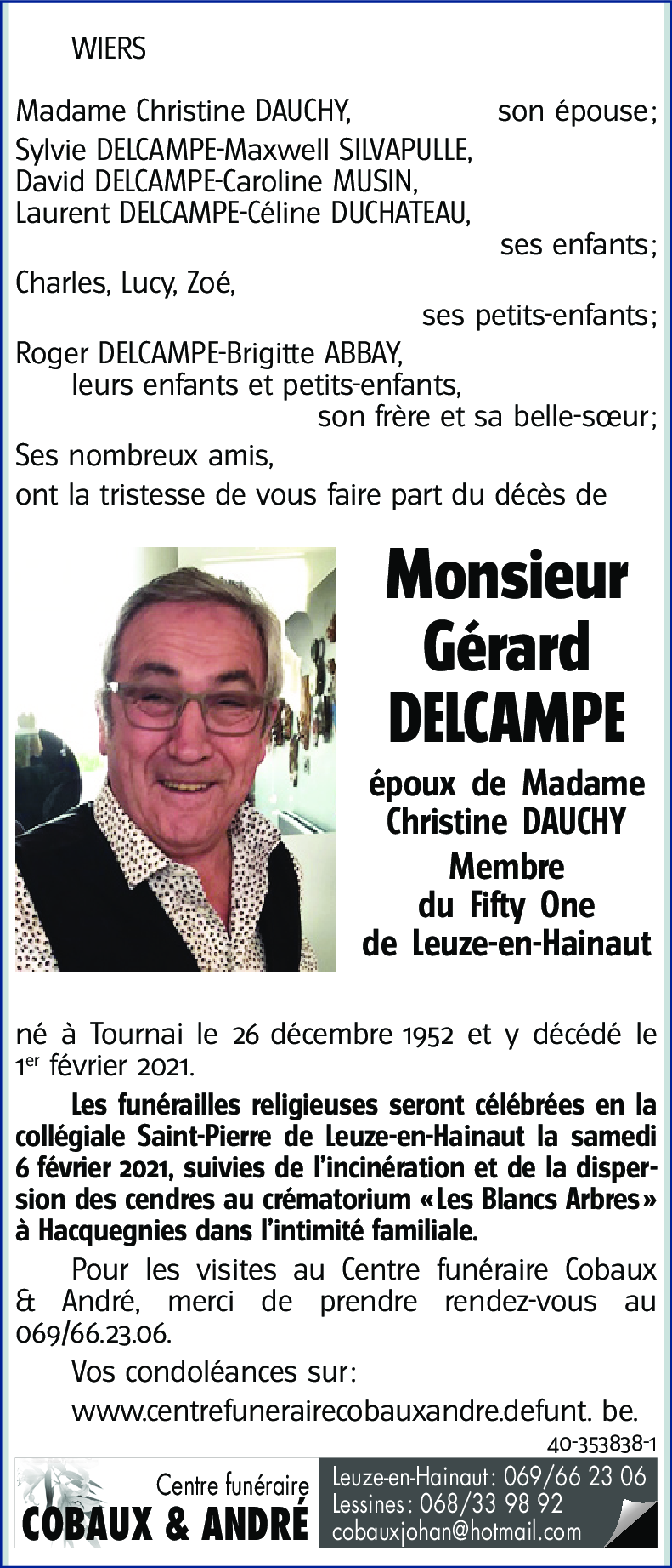 Gérard DELCAMPE