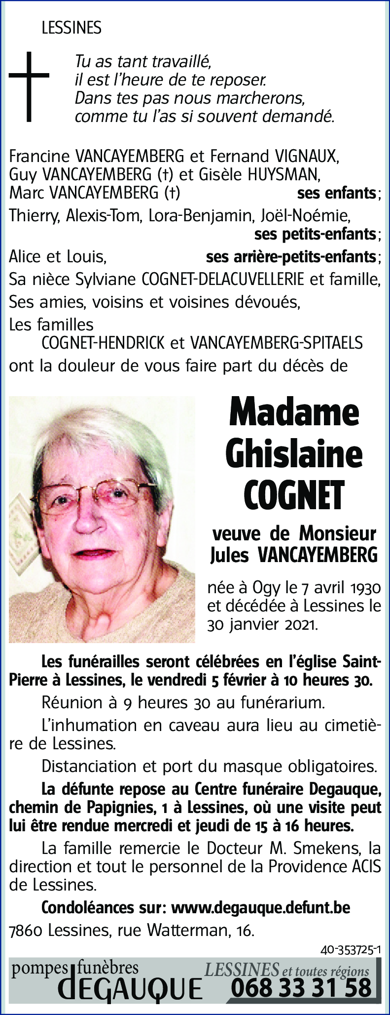 Ghislaine COGNET