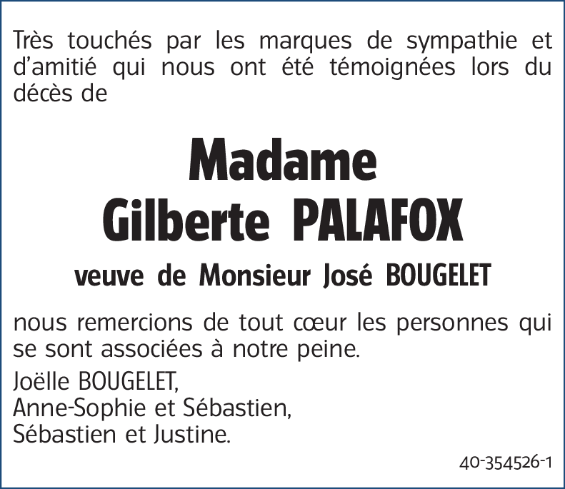 Gilberte PALAFOX