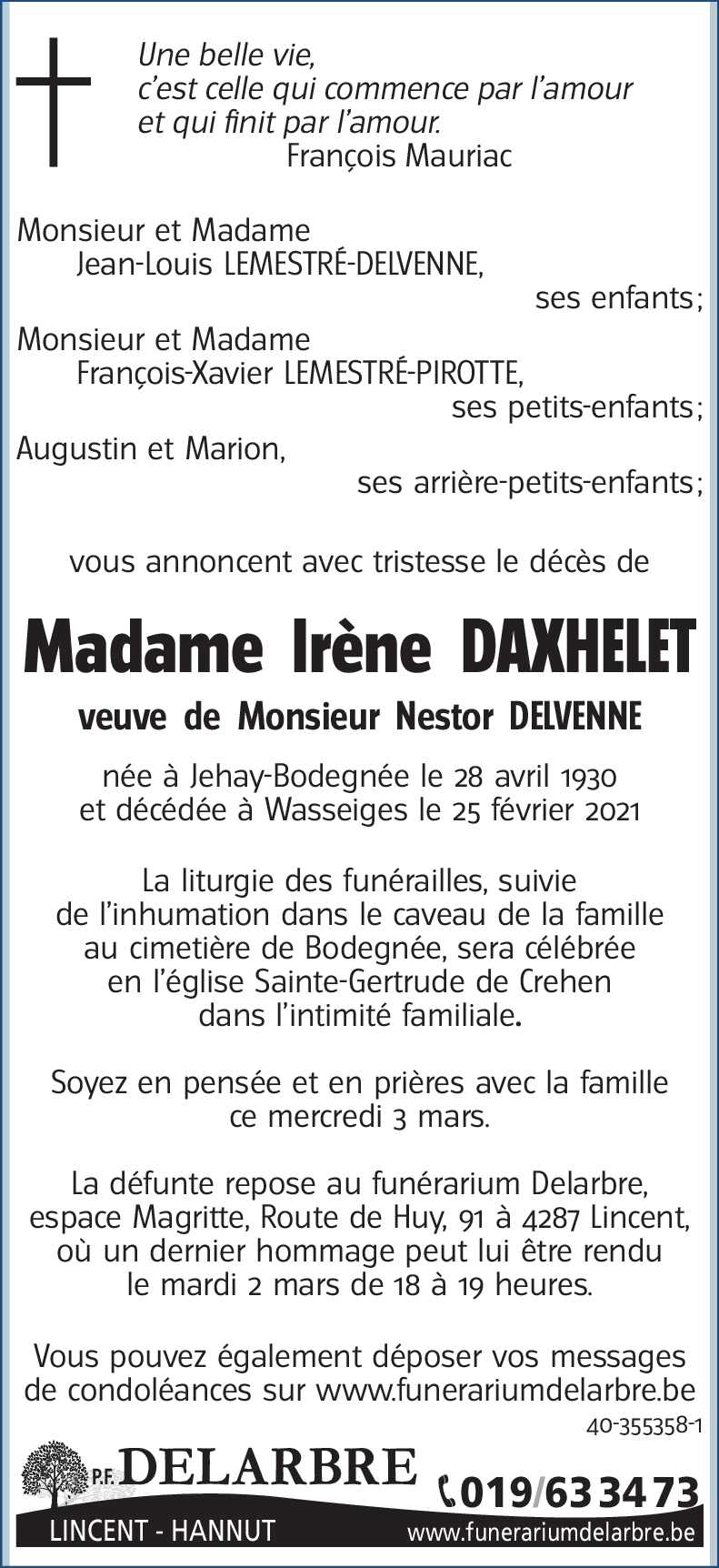 Irène DAXHELET