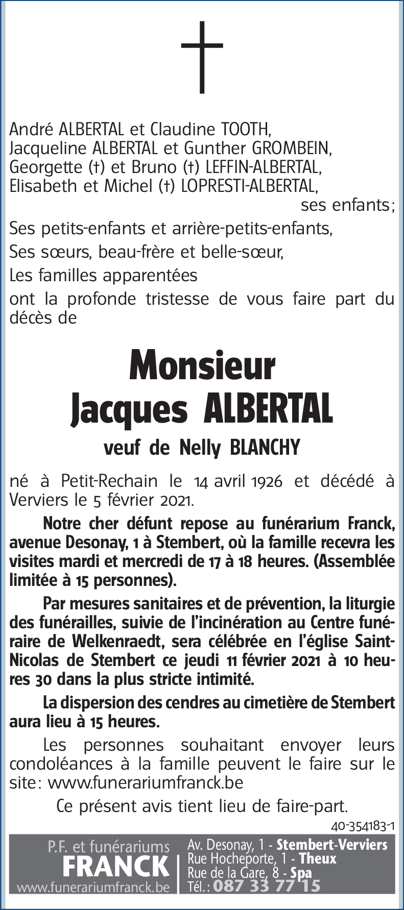 Jacques ALBERTAL