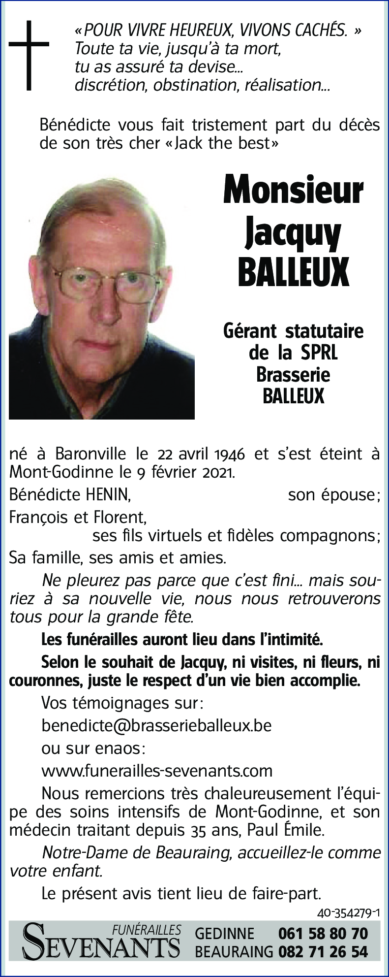 Jacquy BALLEUX