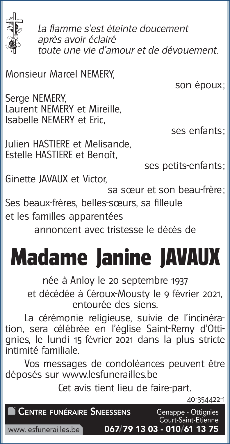Janine JAVAUX