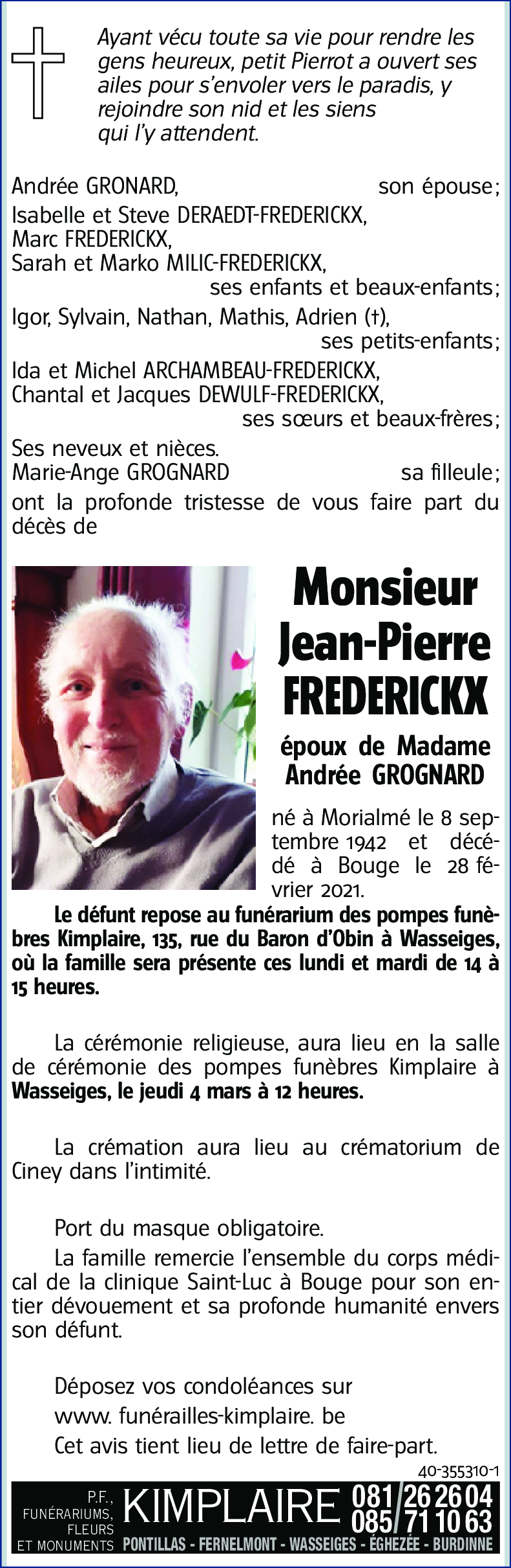 Jean-Pierre FREDERICKX