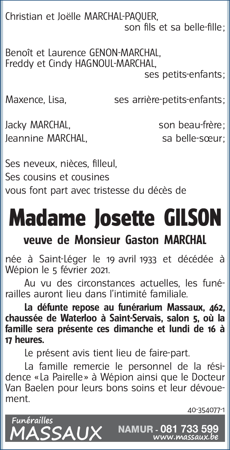 Josette GILSON