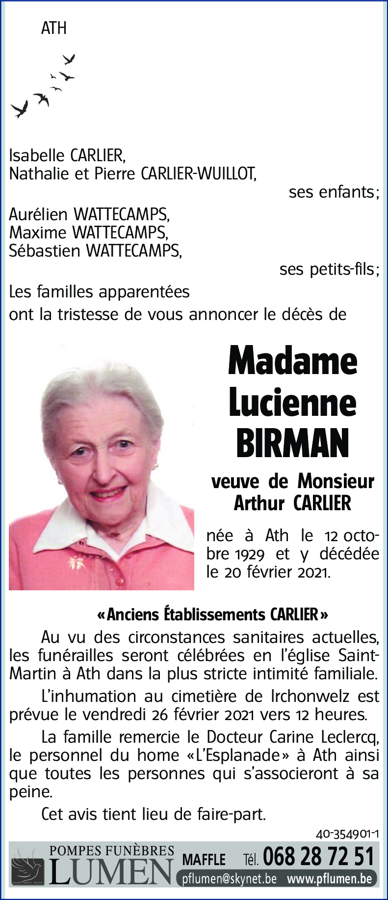 Lucienne BIRMAN