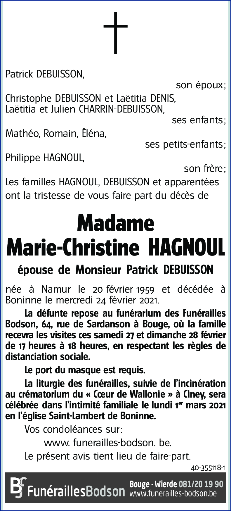 Marie-Christine HAGNOUL