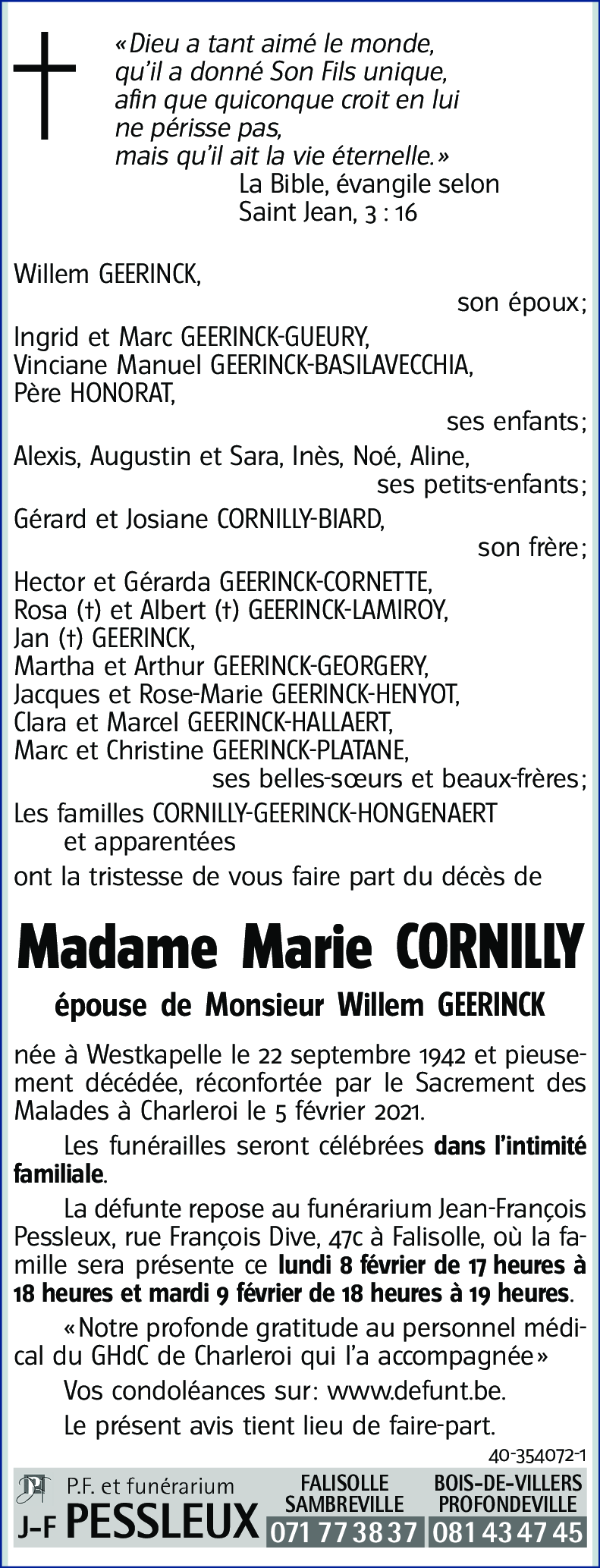 Marie CORNILLY
