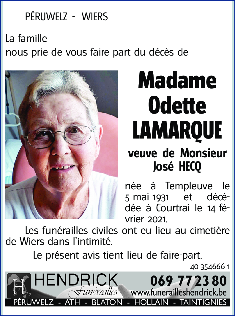 Odette LAMARQUE