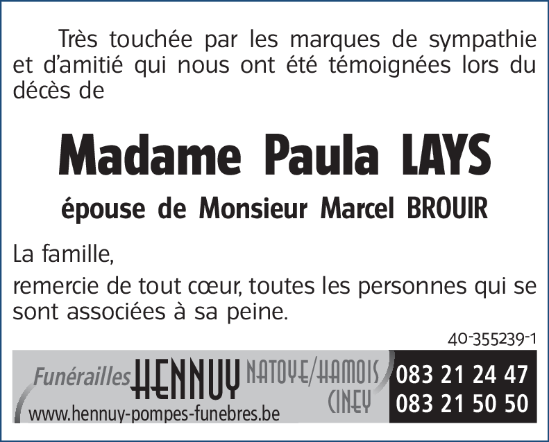 Paula LAYS