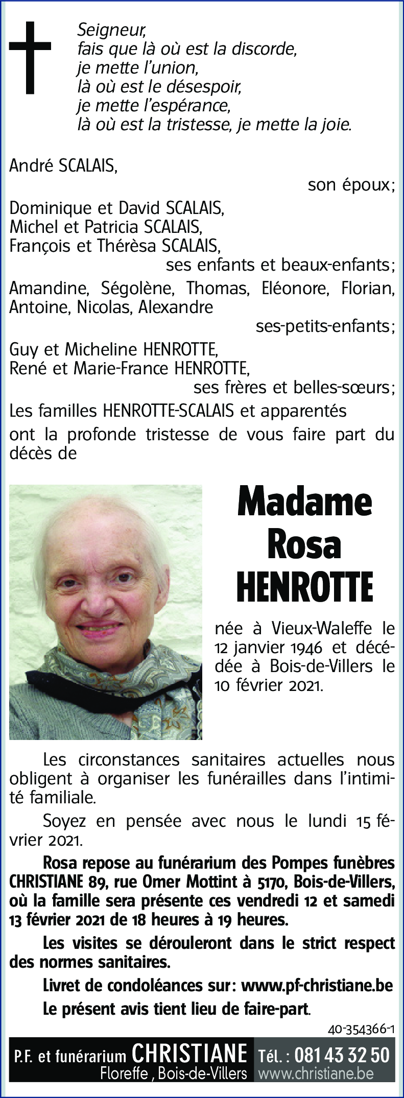 Rosa HENROTTE