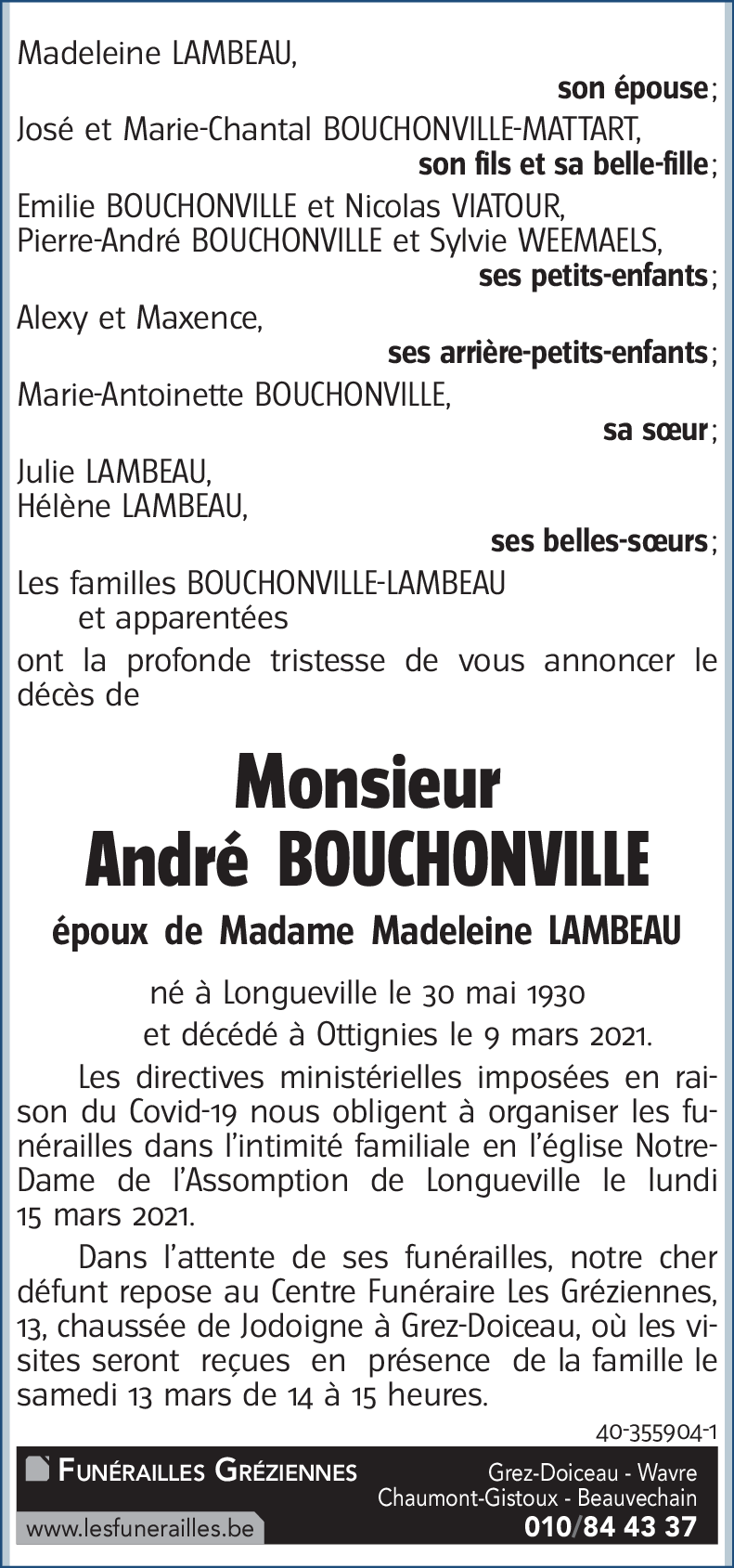 André BOUCHONVILLE