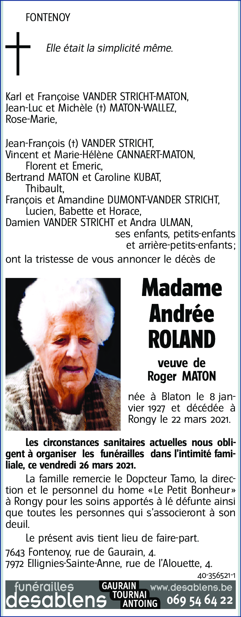 Andrée ROLAND