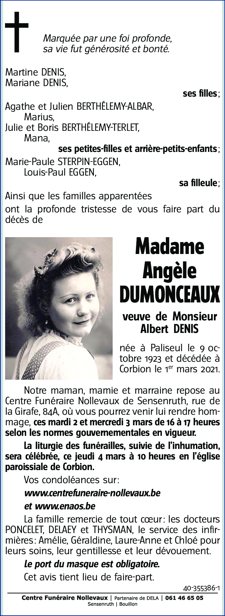 Angèle DUMONCEAUX