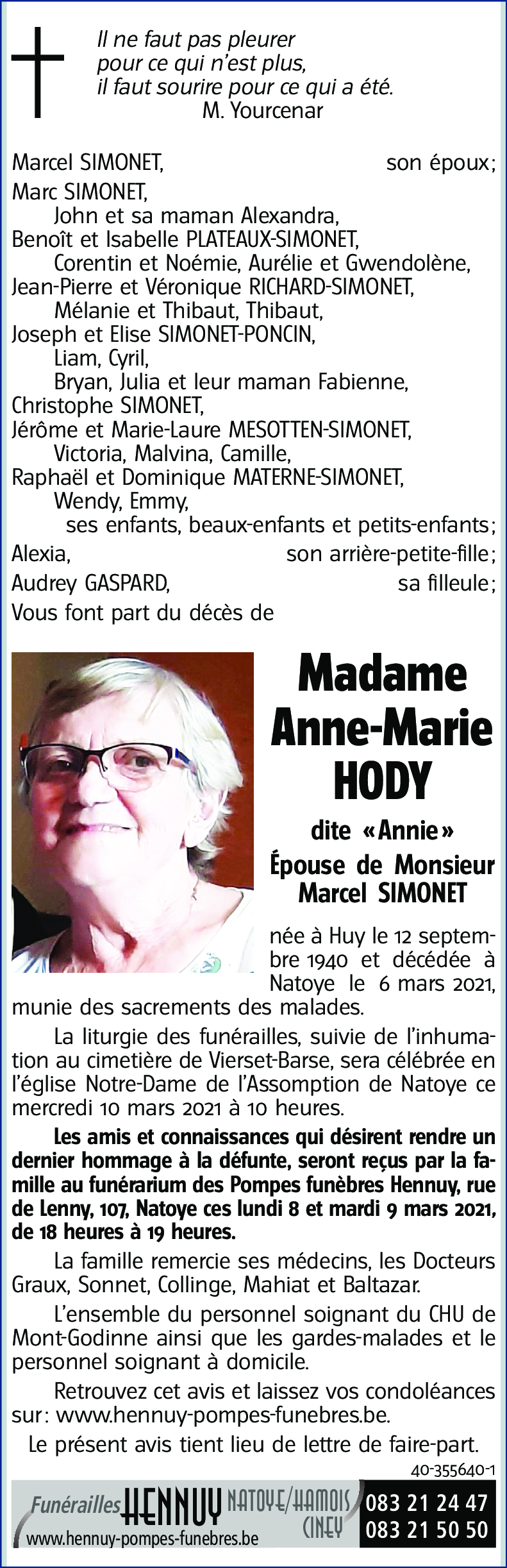 Anne-Marie HODY