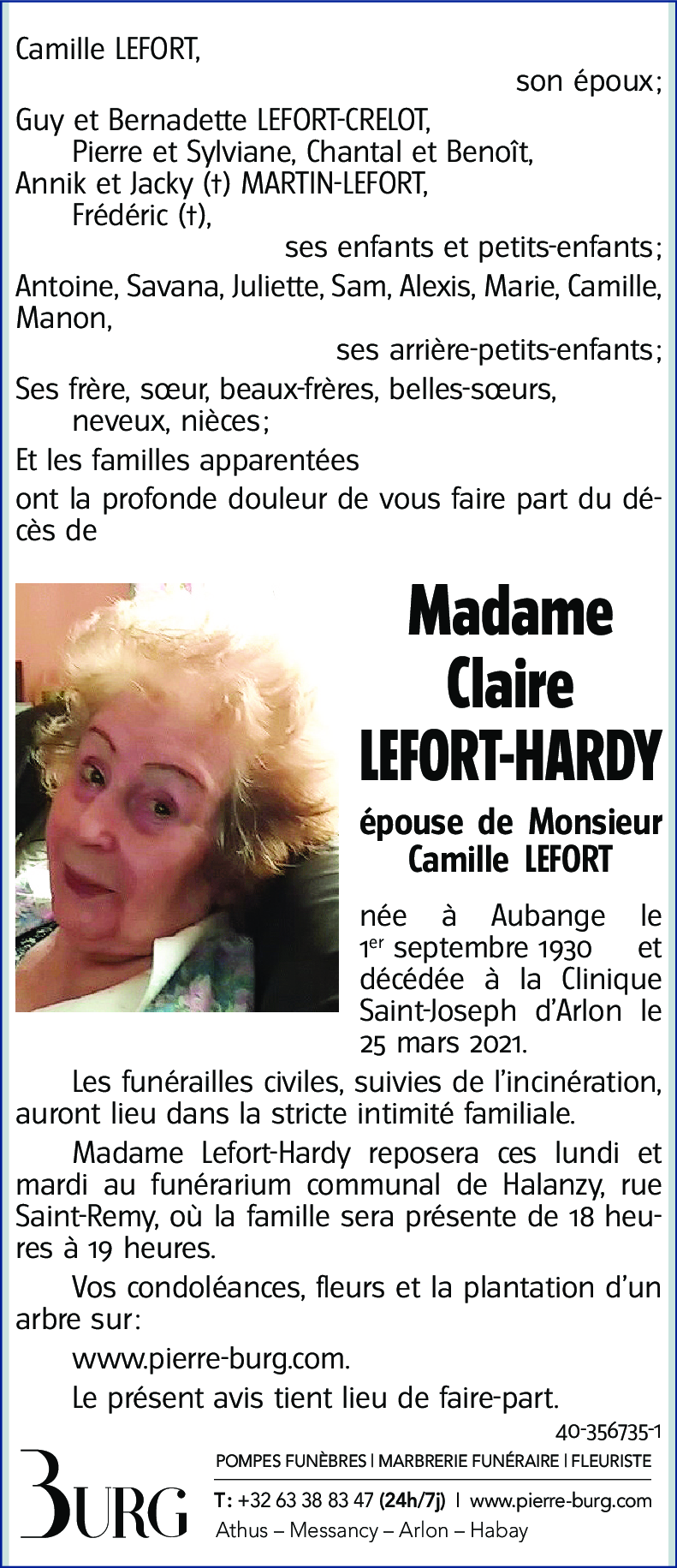 Claire LEFORT-HARDY