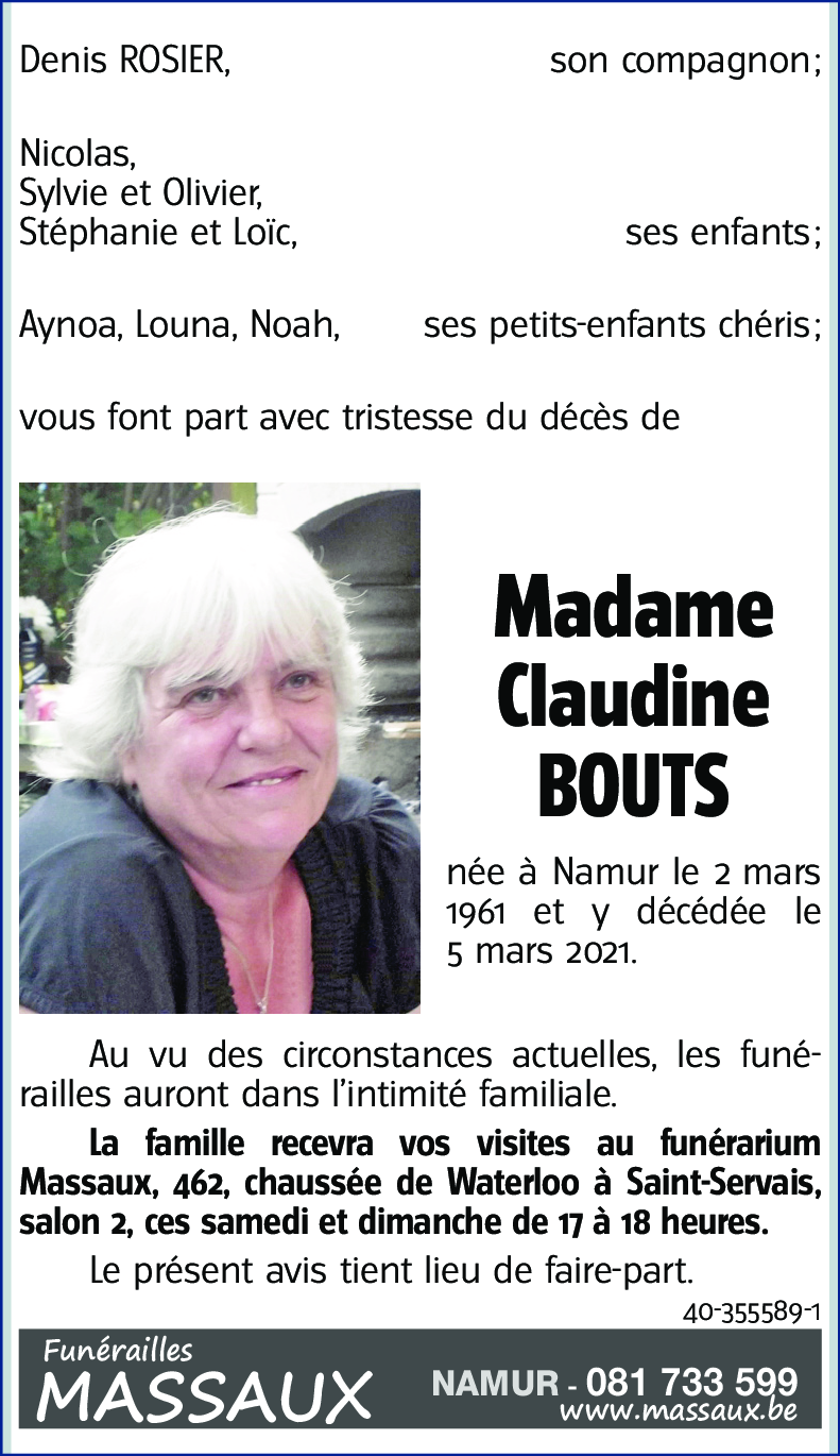 Claudine BOUTS