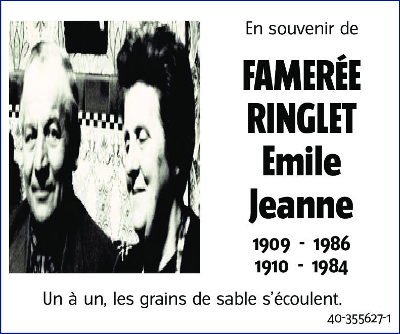 Famerée Ringlet Emile Jeanne