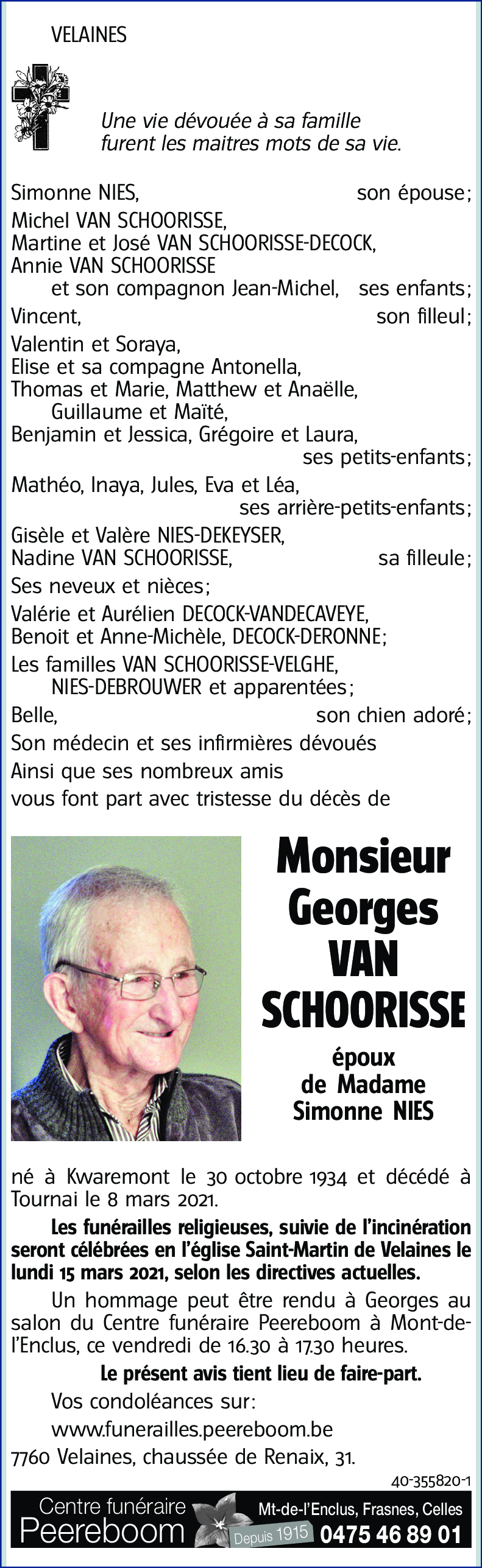 Georges VAN SCHOORISSE