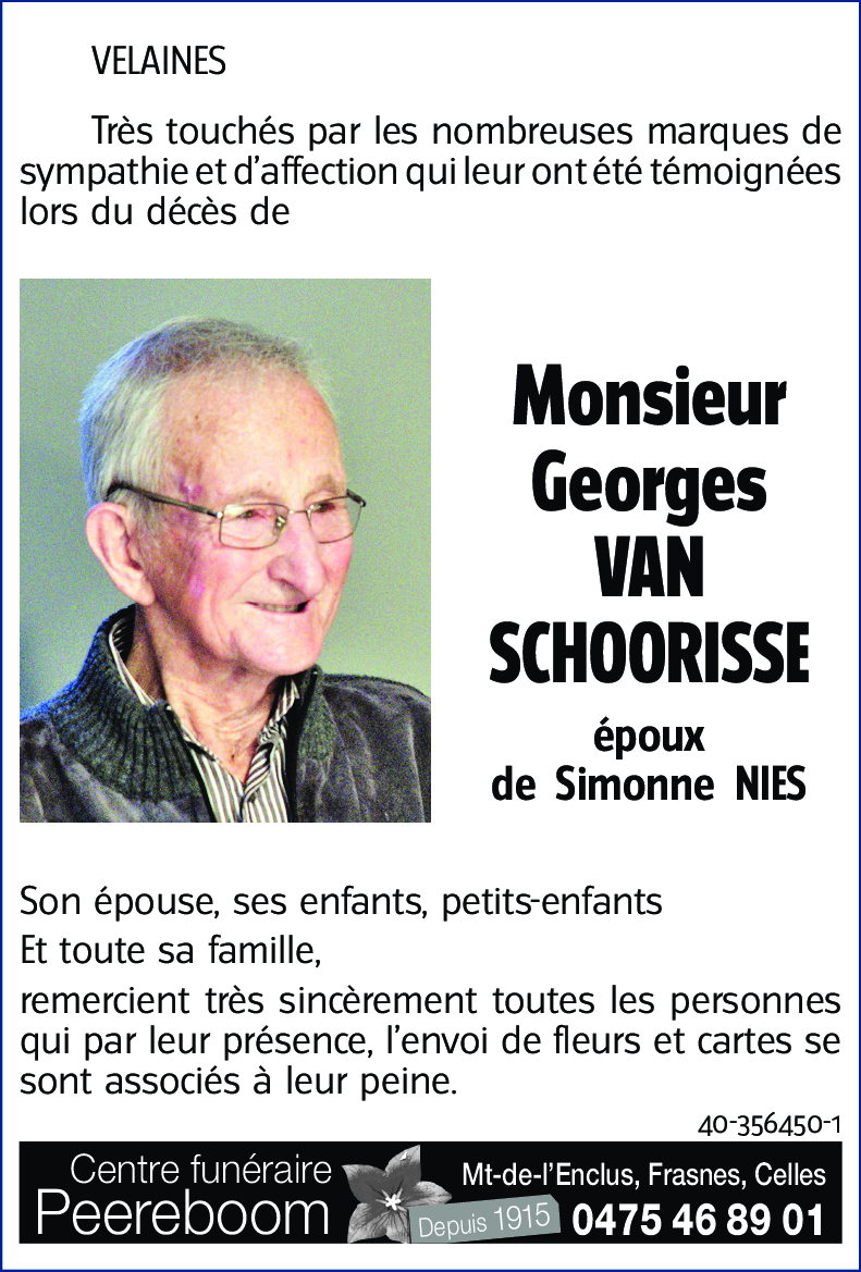 Georges VAN SCHOORISSE