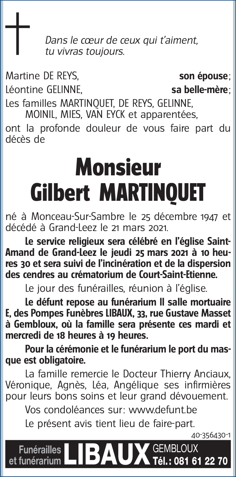 Gilbert MARTINQUET