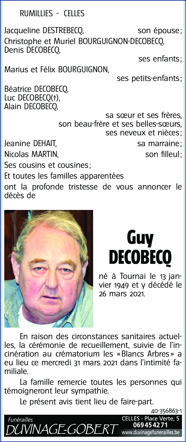 Guy DECOBECQ