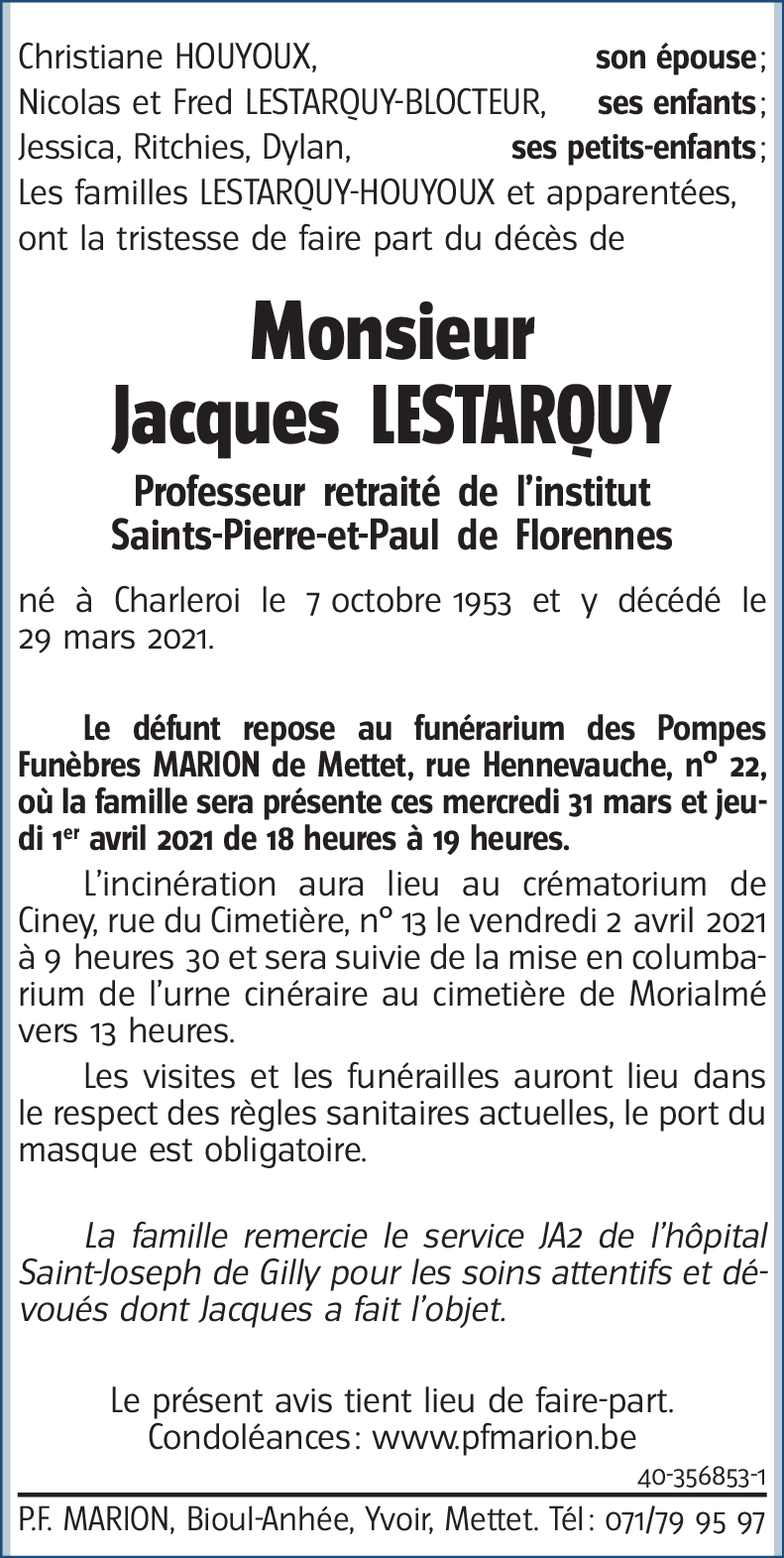 Jacques LESTARQUY