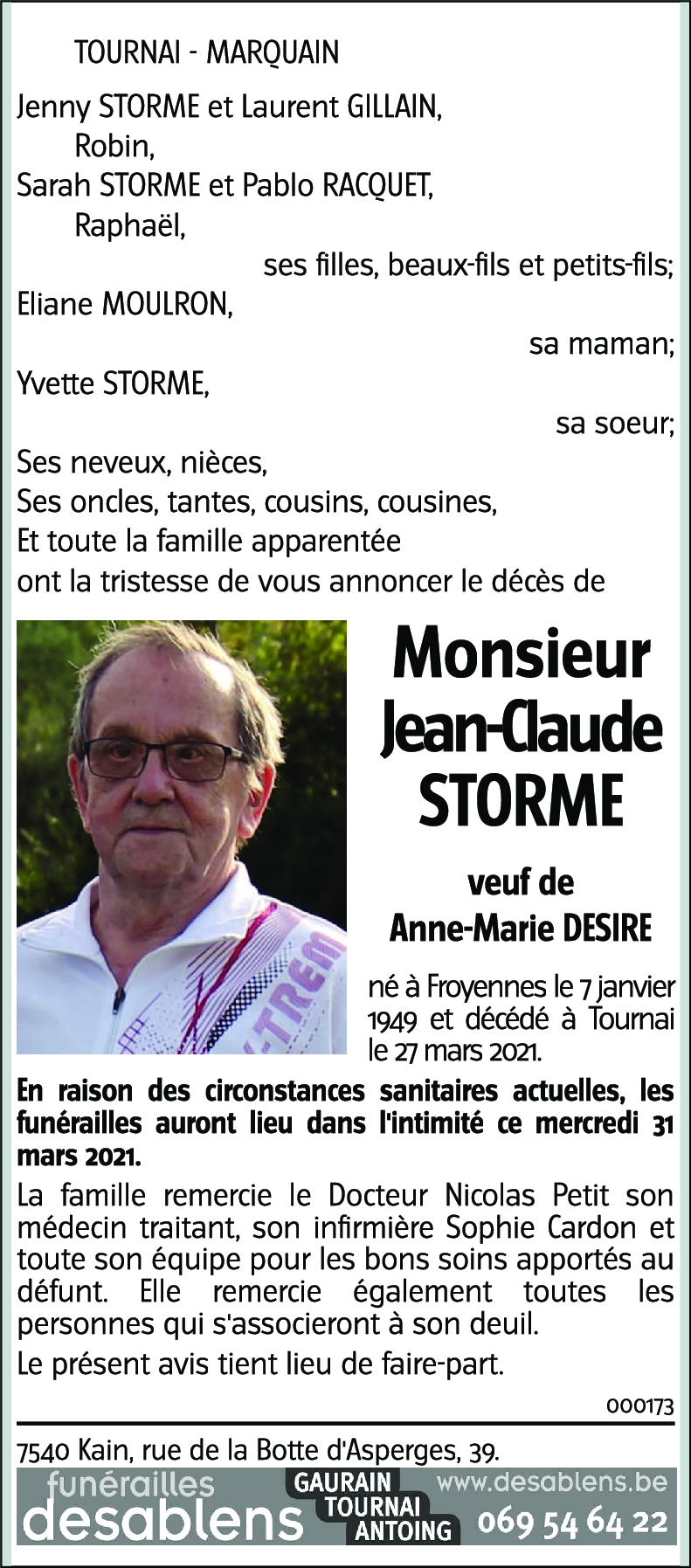 Jean-Claude STORME