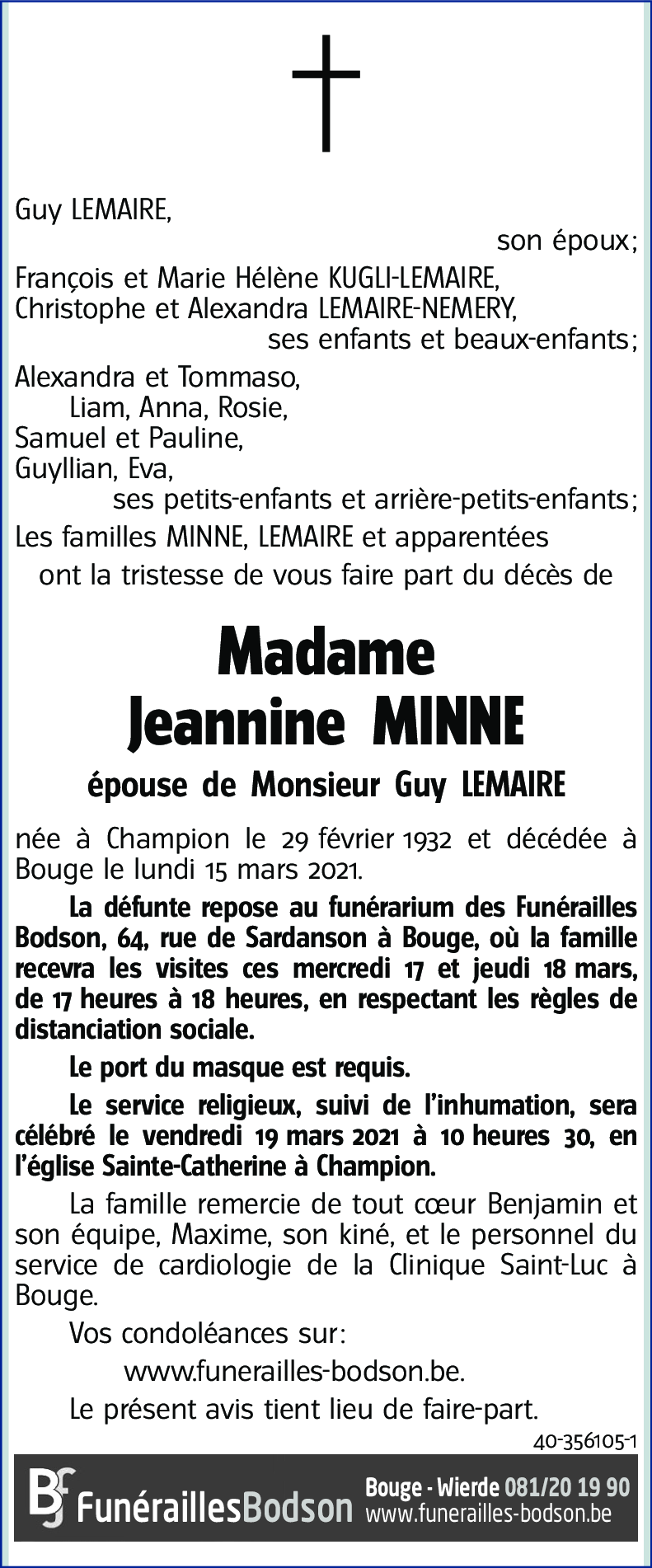 Jeannine MINNE