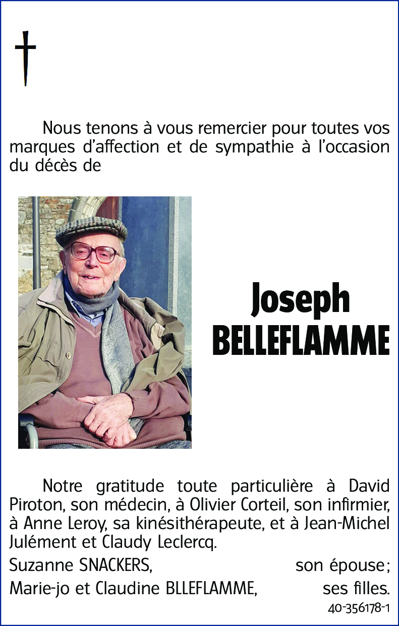 Joseph BELLEFLAMME