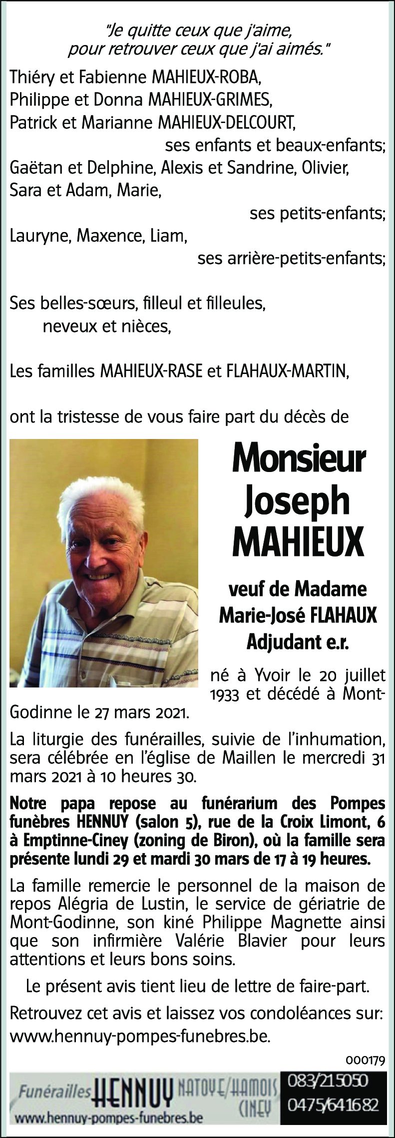 Joseph MAHIEUX