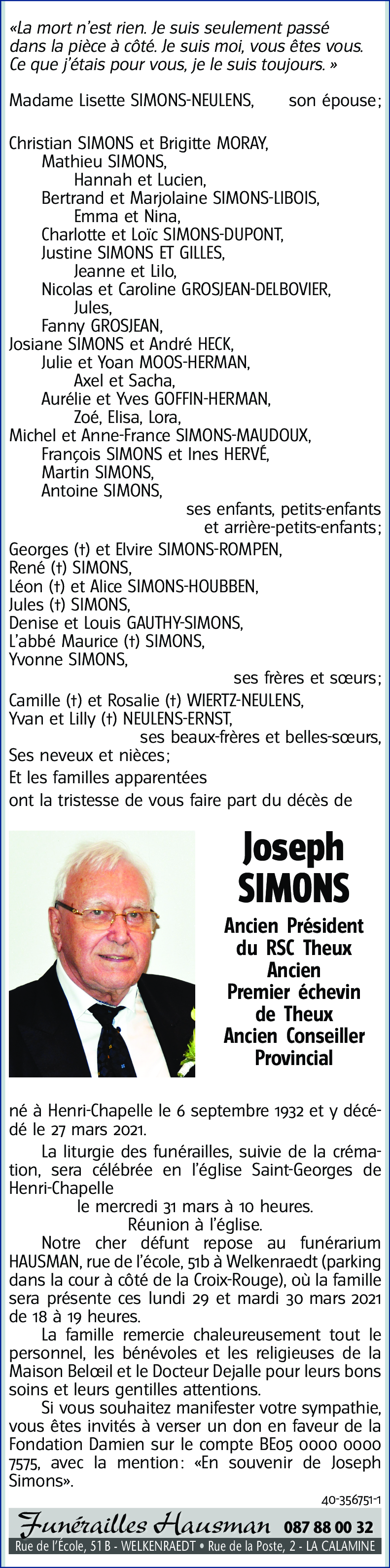 Joseph SIMONS