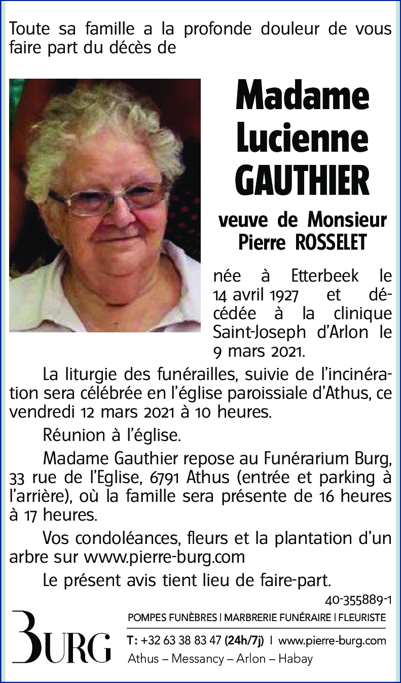 Lucienne GAUTHIER