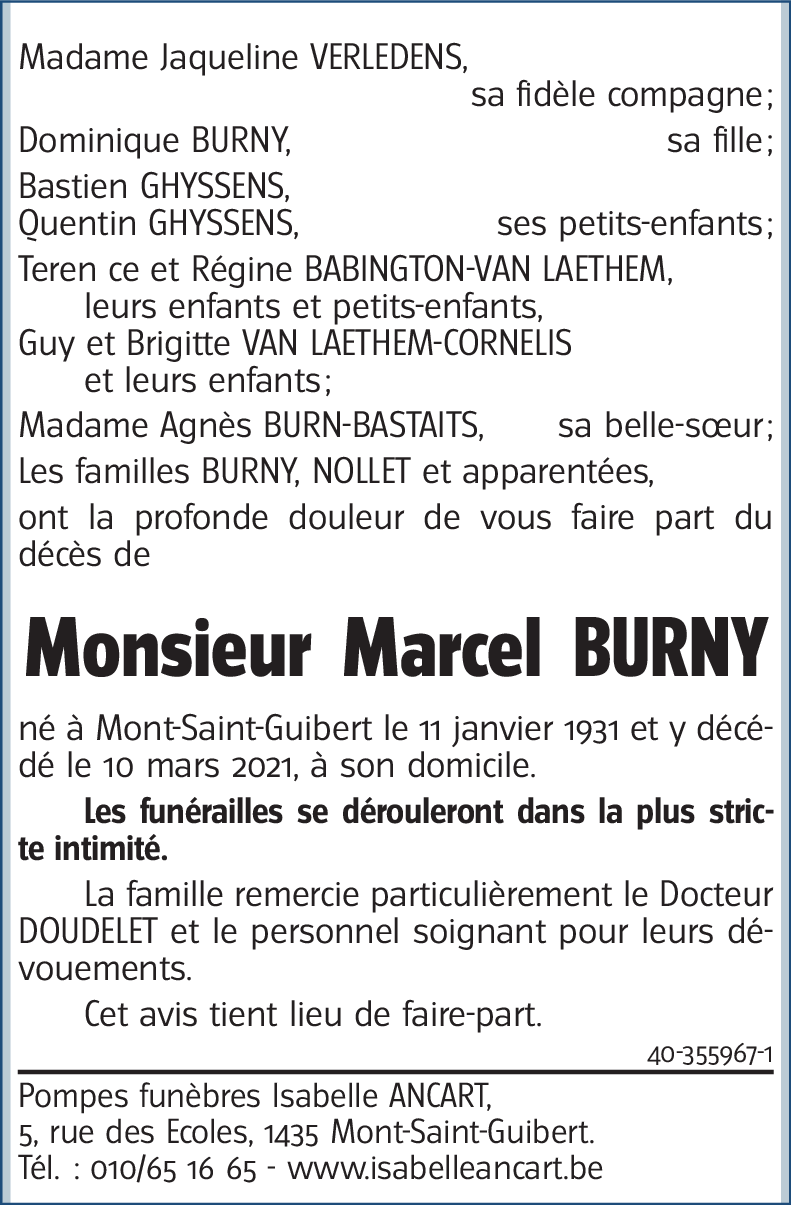 Marcel BURNY