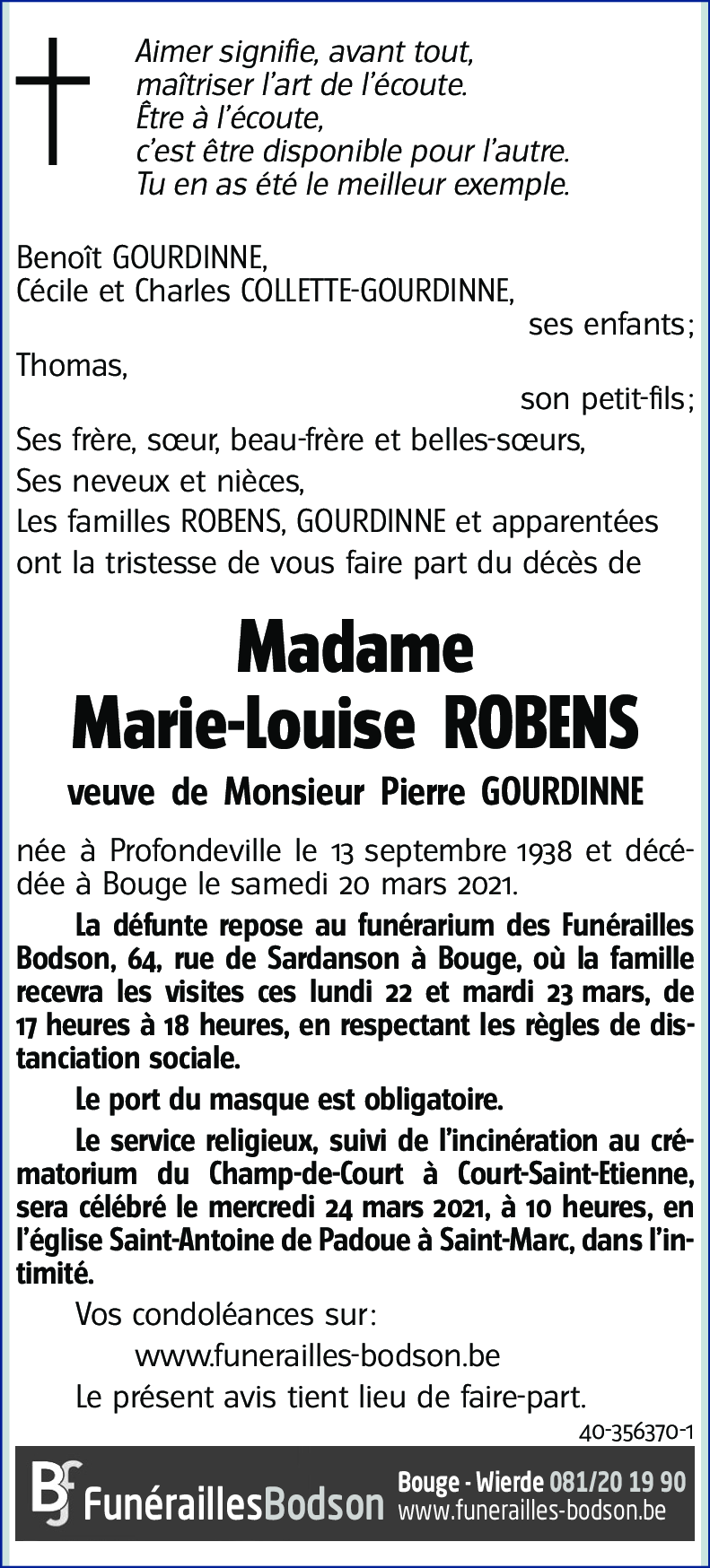 Marie-Louise ROBENS