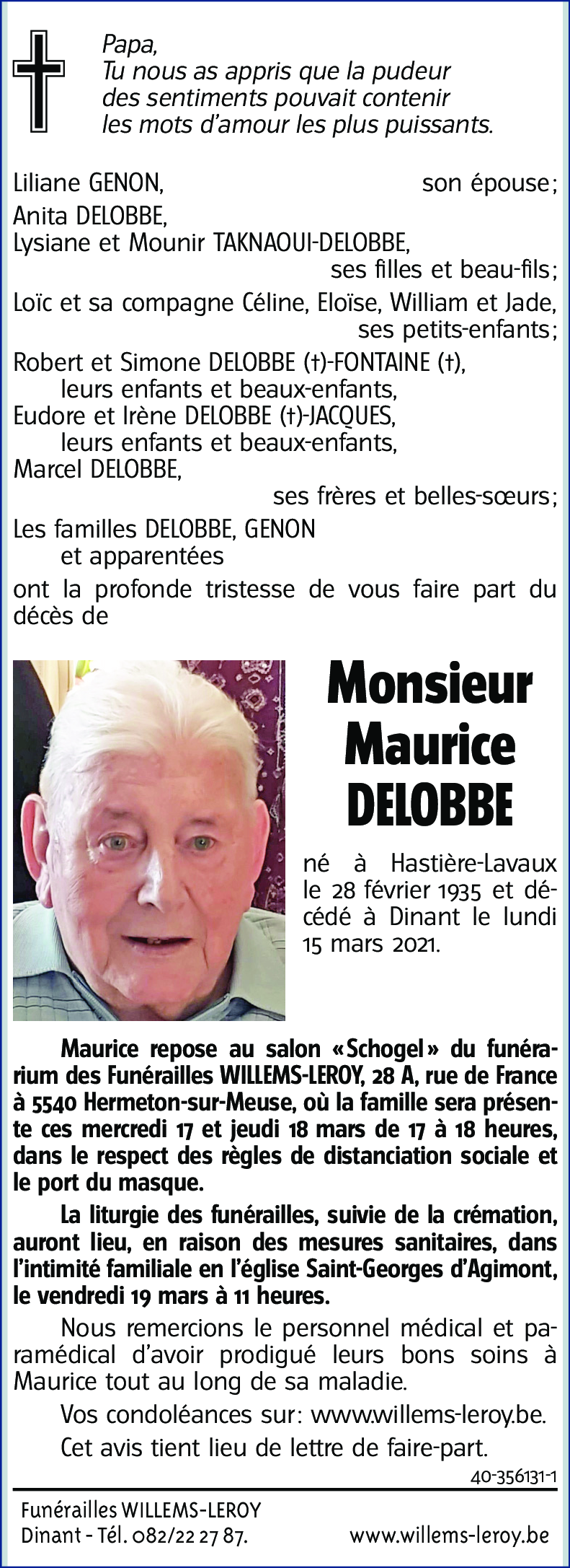 Maurice DELOBBE