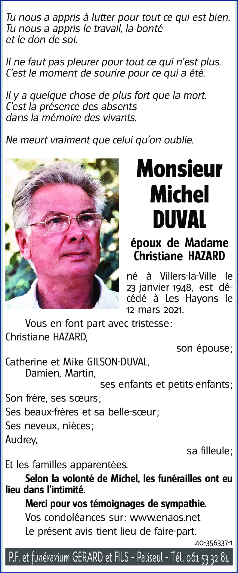 Michel DUVAL