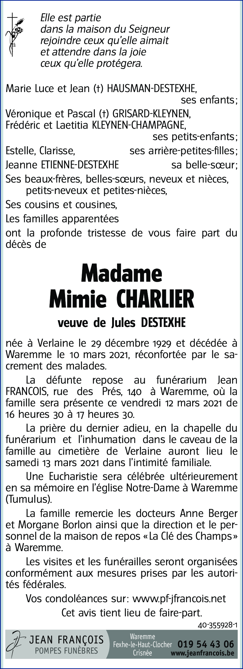 Mimie CHARLIER