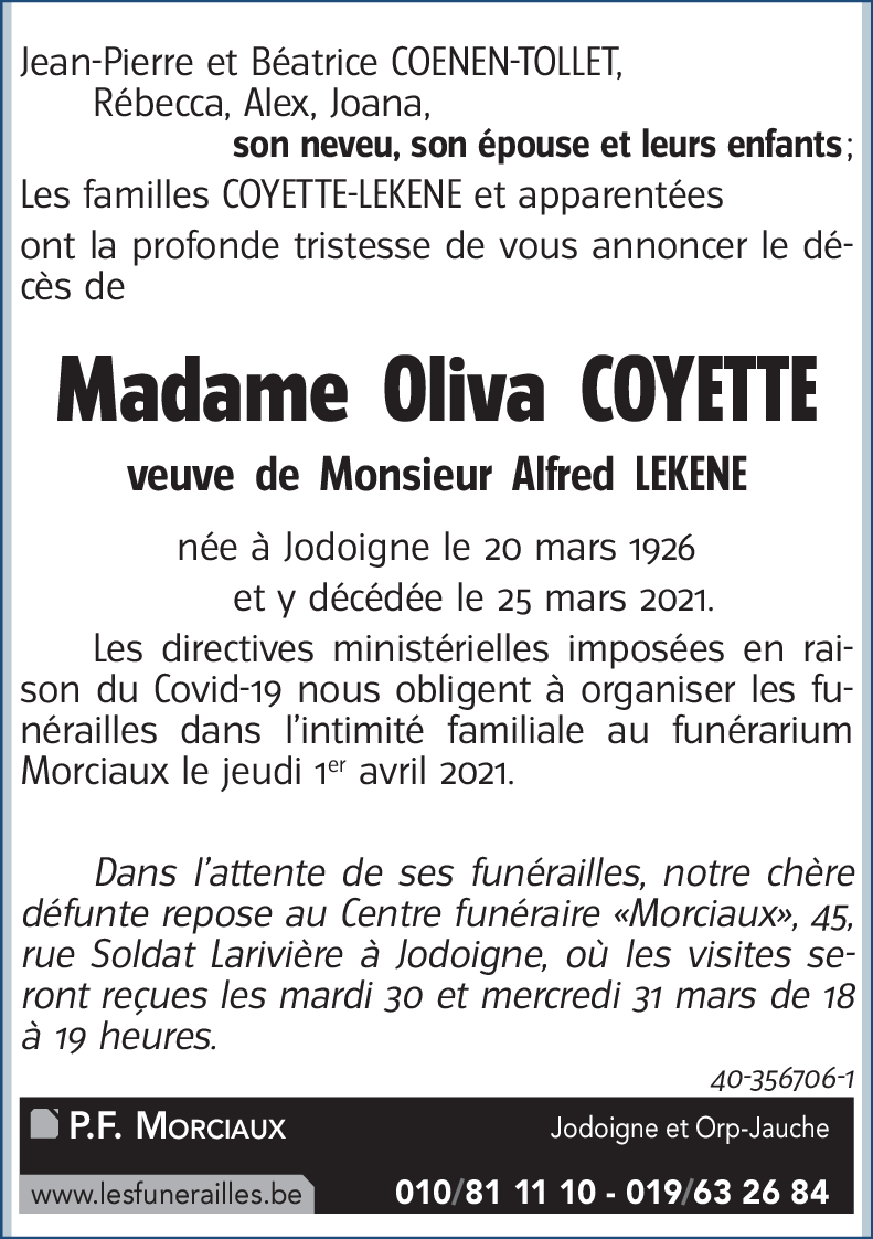 Oliva COYETTE