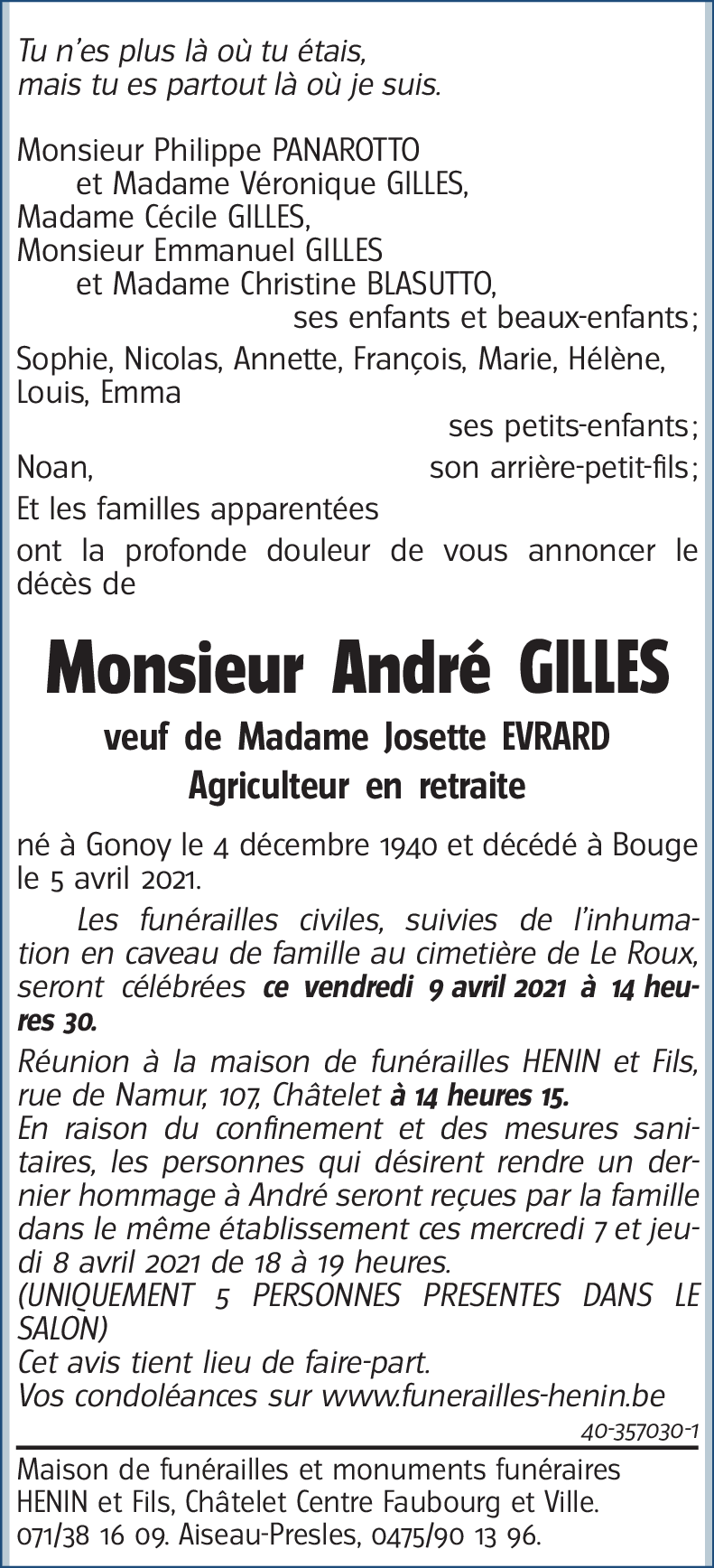 André GILLES