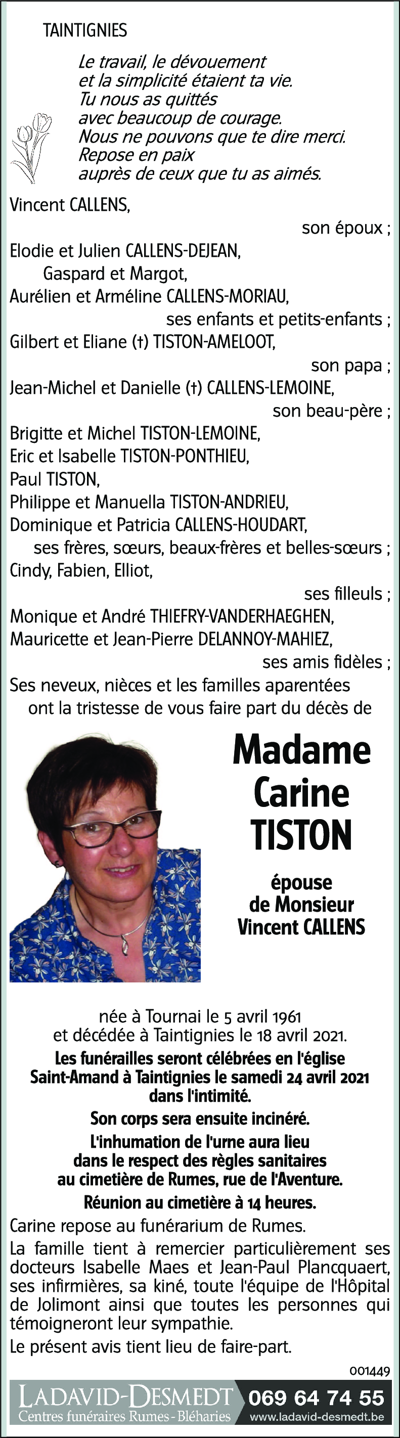 Carine TISTON