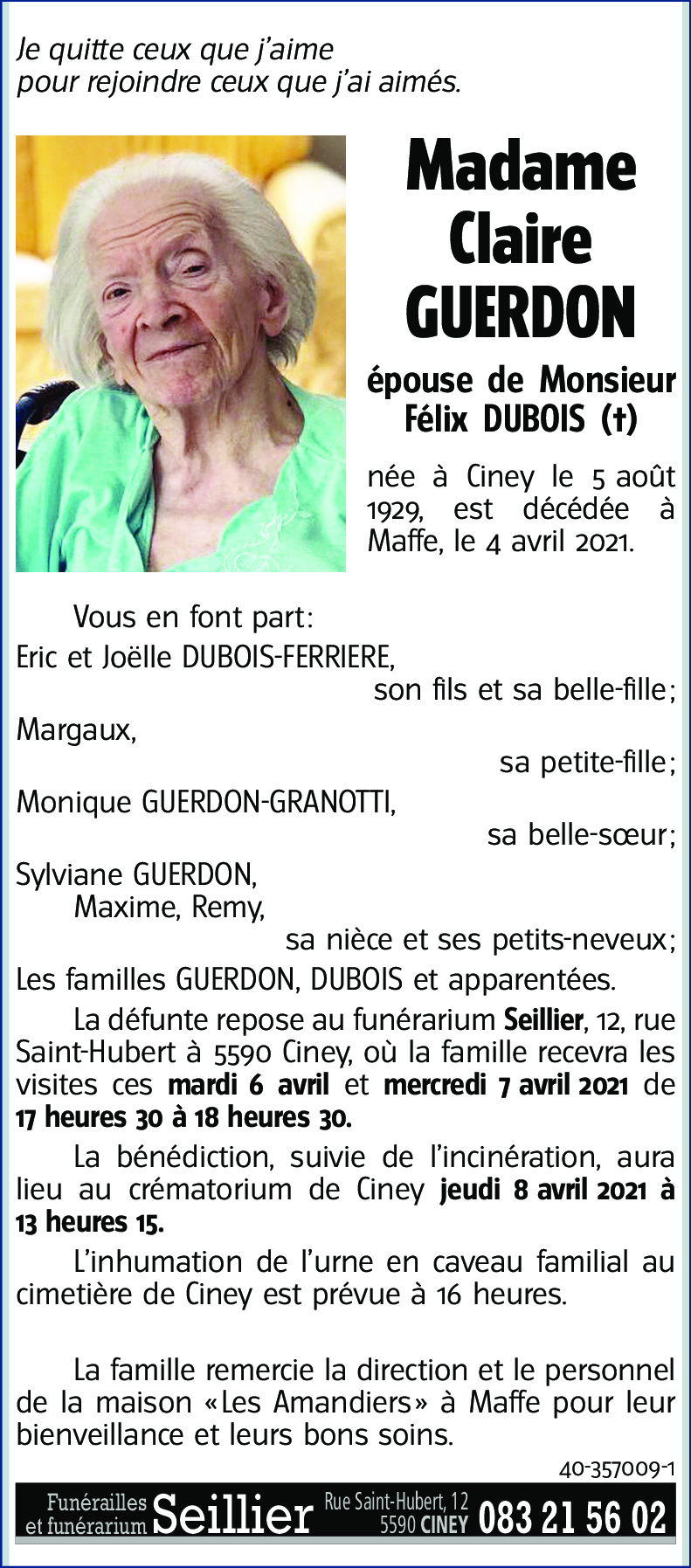 Claire GUERDON