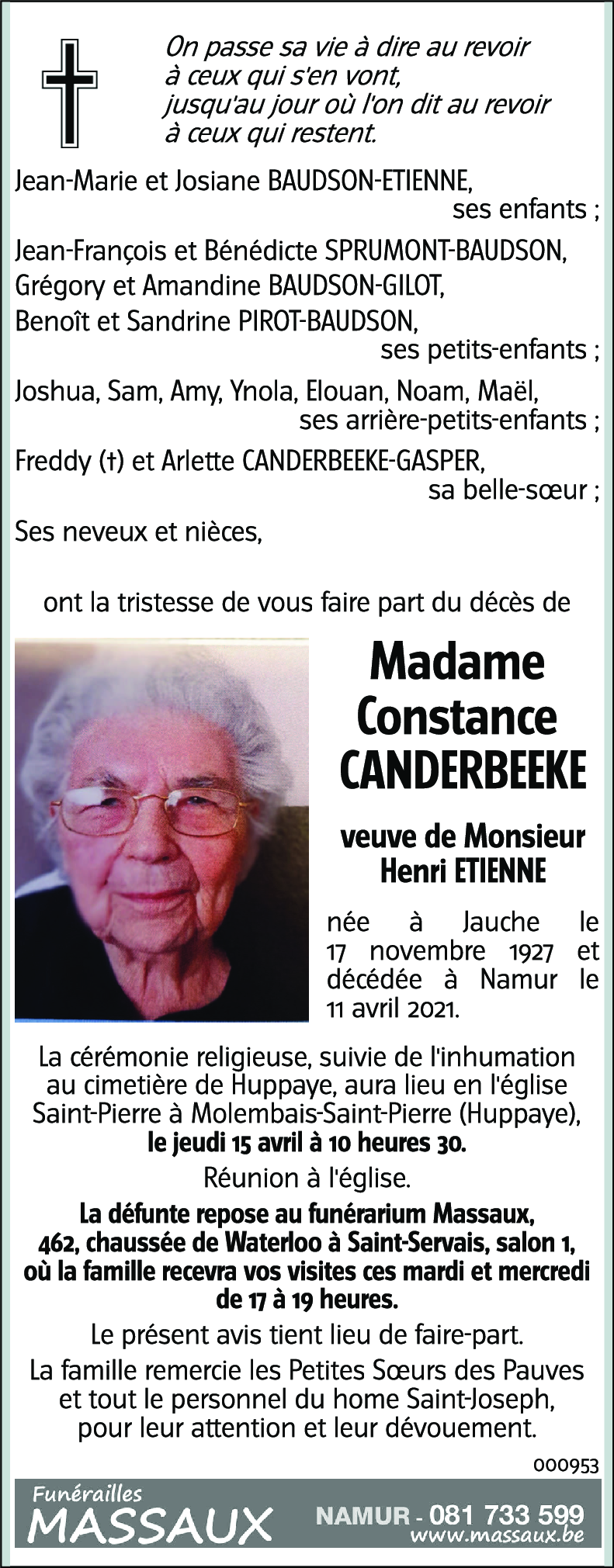 Constance CANDERBEEKE