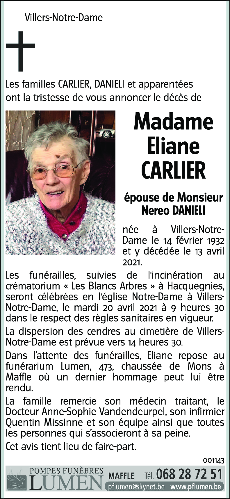 Eliane CARLIER