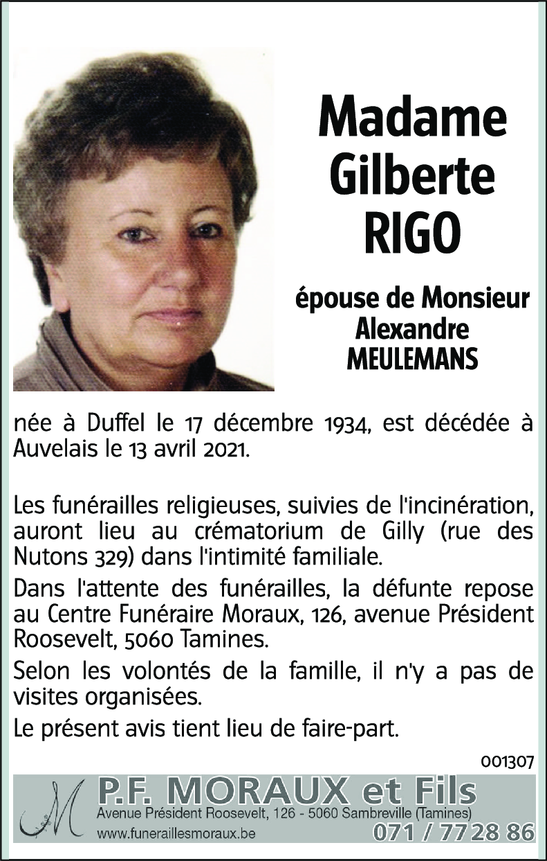 Gilberte RIGO