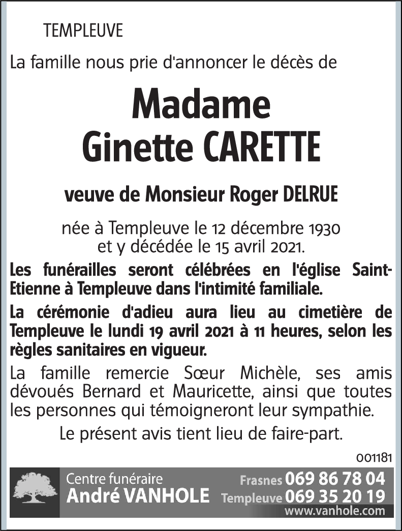 Ginette CARETTE