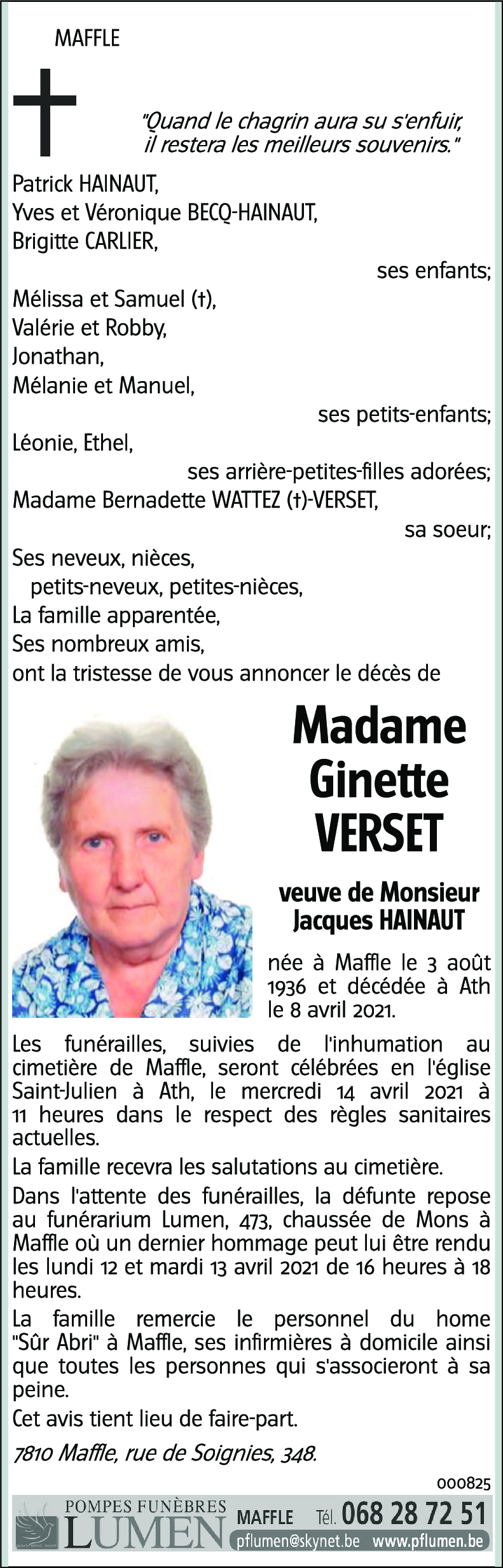 Ginette VERSET