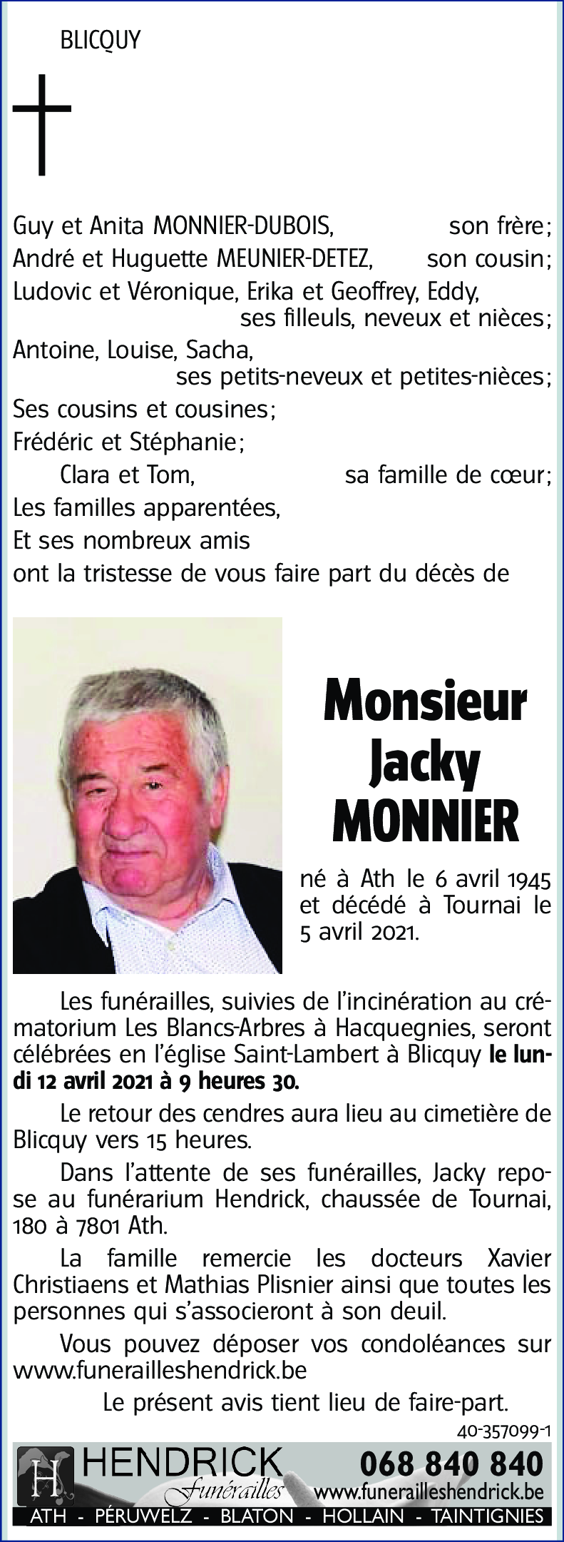 Jacky MONNIER