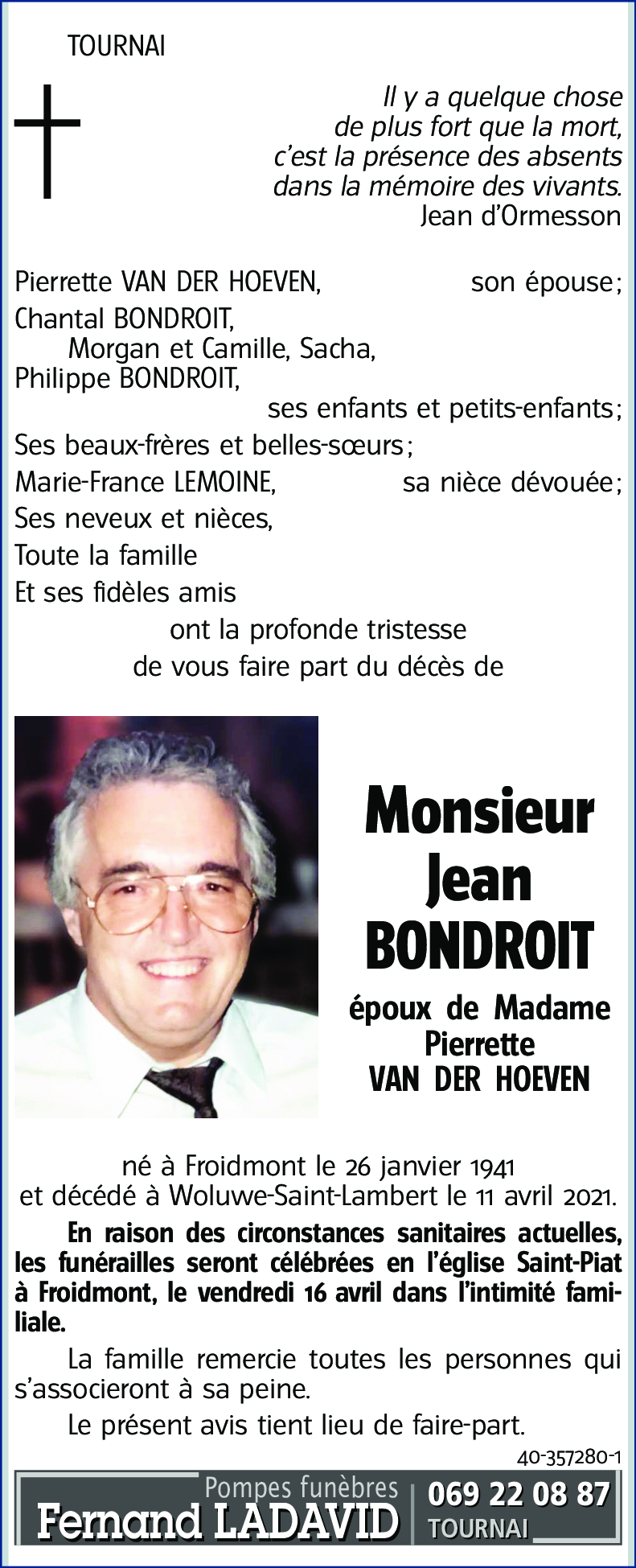 Jean BONDROIT